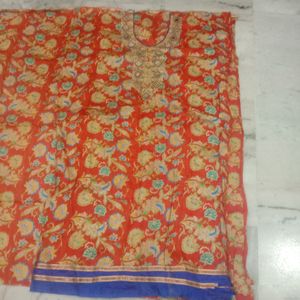 Multi Colour Kurti Material