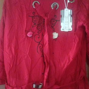 Red Round Kurti (Dress )