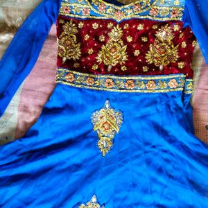 Beutiful Anarkali Suit With Duppta And Salwar