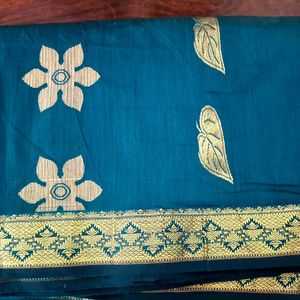 Pure Banarasi Cotton Silk Saree From Kanchipuram