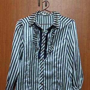 Black And White Striped Shirt