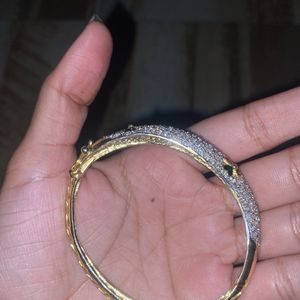 Bracelet And Two Heavy Bangles Women