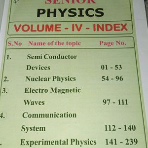 Jee Physics Senior Books