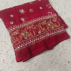 Haivy Duppatta Burgandi Colour