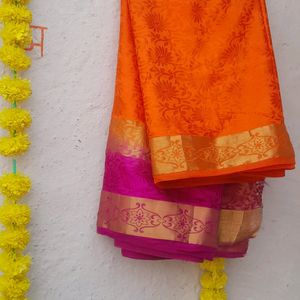 Orange Saree