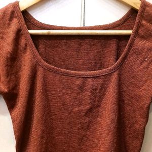 Brown Crop Stylish Top (Women)