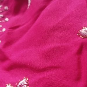 100% Cotton Full Designing Cute Rose Colour Blouse