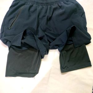 Double Layer Shorts For Gym