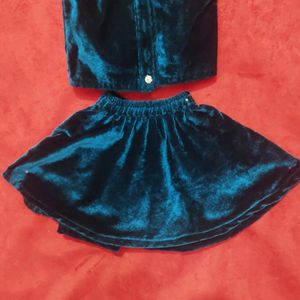 Velvet Top Skirt