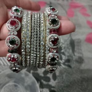 Beautiful Jarkan Stone Bangles For Partyware