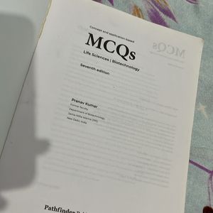 Mcq For Life Science / Biotechnology