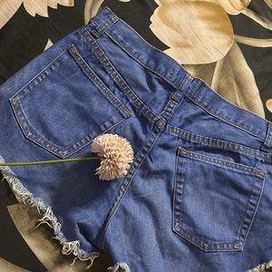 Blue Cute Denim Shorts