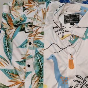 Combo Of 2 Floral Shirt (M)