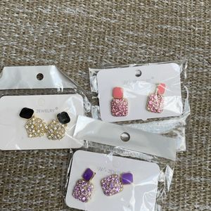 3 Pintresty Korean Combo Earings