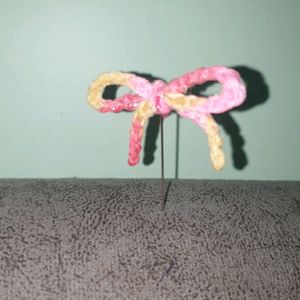 Crochet Bow Hijab Pin Customize