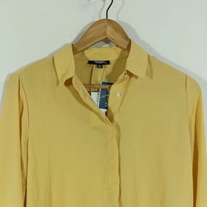 Yellow Plain Casual Top (Women)