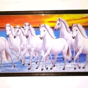 7 Horses Running Painting