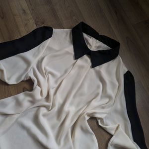 Chiffon Long Sleeve Thrifted Top