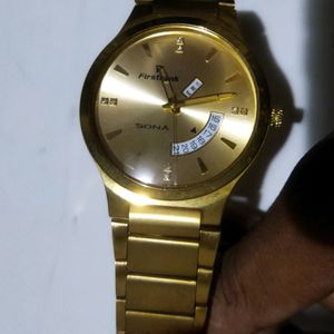 Imported SONA Golden Watch For Men