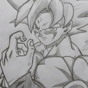 Goku Pencil Drawing