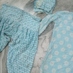 2 Cotton Suit Set And  3 Dupatta