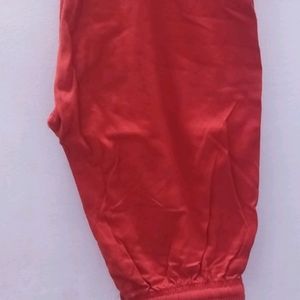 Red Color Legging Of Large Size Used Only Once.