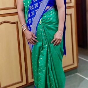 Tussar Silk Saree With Blouse