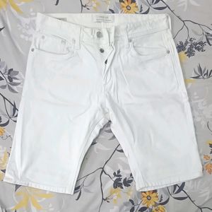 Jack And Jones Premium White Denim Shorts