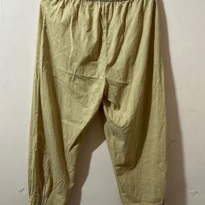 Beige New Ethnic Trousers