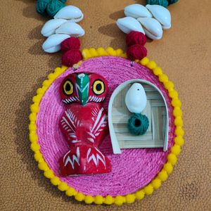 Brand New Wooden Owl Necklace Jewellery