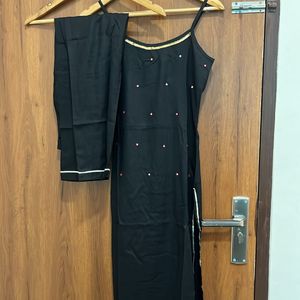 Black Stylish Kurta Pant For Women Girls