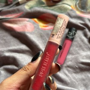 Set Of 2 Matte Lipsticks And Glitter Gloss