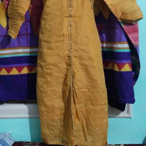 Gold Clr Long Kurta