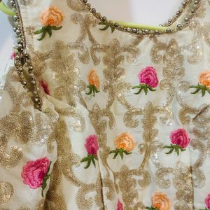 Golden Embroidered Blouse