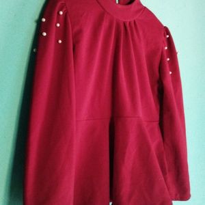 Women's Maroon Top