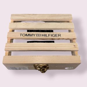 Tommy Hilfiger Genuine Leather Wallet Men's Wooden