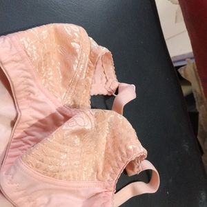 Peach Colour Without Pad Bra