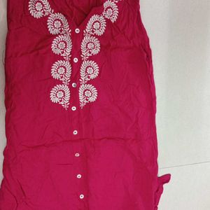 Dark Pink Daily Wear Kurti