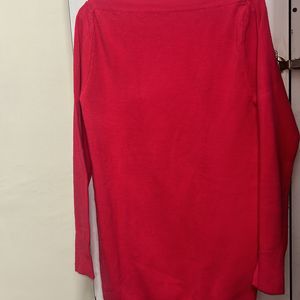 Hot Pink Boat Neck Sweater