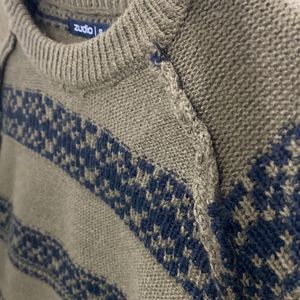 Zudio - Olive Green Cable Knit Sweater (Size S/38)