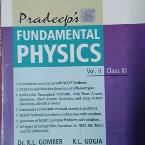 PRADEEP FUNDAMENTAL PHYSICS CLASS 11 VOL1&2