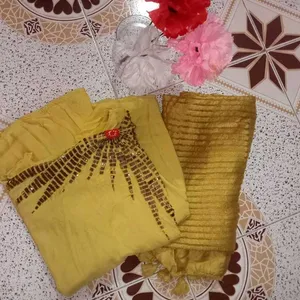 Sunflower New Kurta Duppata Set