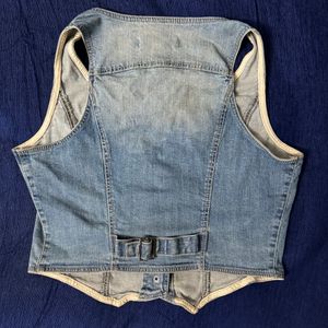 Mango Denim Waistcoat