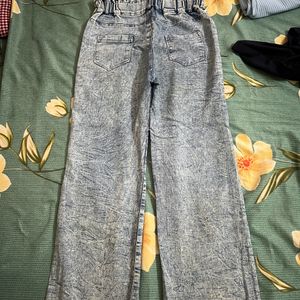 High Waist Soft Material Jeans