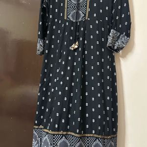 Black Anarkali Suit Set