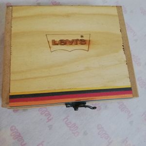 Levi's Wooden Storage Box