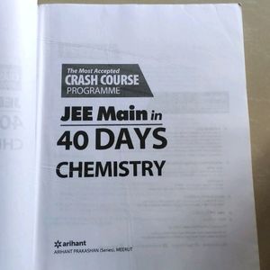 JEE Main Chemistry In 40 Days By Arihant