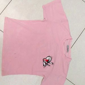 This T-shirt today trends . Size M colour peach