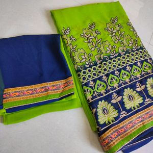 Embroidery Saree☘️