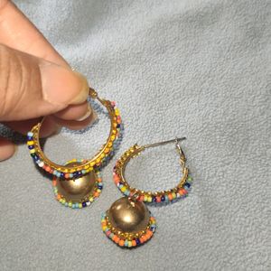 Medium Size Beads Jhumka